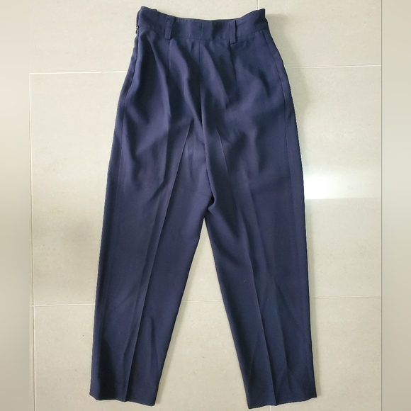 Vintage Mondi Womens Pleated Dress Pants - Navy - Size 40 - Picture 2 of 10